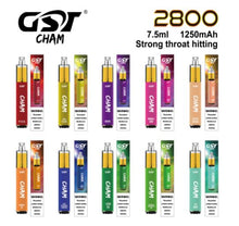 Load image into Gallery viewer, GST CHAM Disposable Vape | 2800 Puffs | 5% Nicotine Salt | 7.5ml
